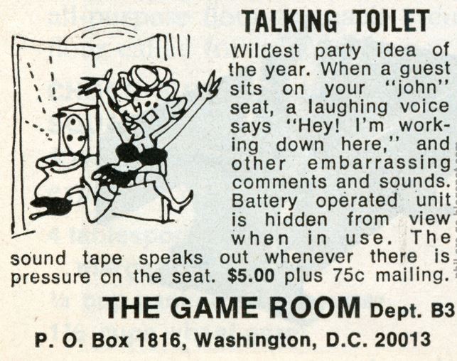 talking toilet